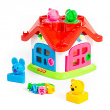 Развивающая игрушка Логический теремок (в сеточке) 9159 Полесье