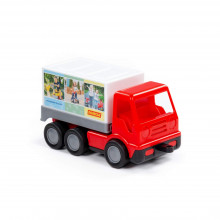 "Базик", автомобиль-фургон трёхосный (в сеточке) 92274 POLESIE, БЕЛАРУСЬ