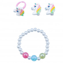 Набор детских украшений Qunxing Toys "Радужный единорог" R3-5 QUNXING TOYS