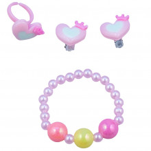 Набор детских украшений Qunxing Toys "Милые сердечки" R3-6 QUNXING TOYS