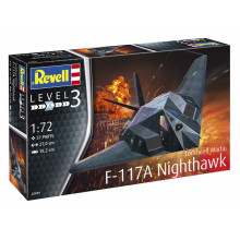Сборная модель: Американский ударный самолет F-117A Nighthawk Stealth Fighter (1:72) 03899 Revell