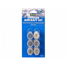 Набор акриловых красок "Гражданская авиация", 6 цветов 39072 Revell