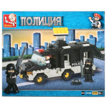 Конструктор пласт. "военная полиция" с фигурками, 206дет. 30*21*5см M38-B1900 Sluban