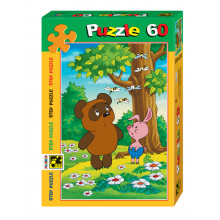 Мозаика puzzle "Винни Пух", 60 элементов 81004 Step puzzle Мозаика puzzle "Винни Пух", 60 элементов 81004 Step puzzle