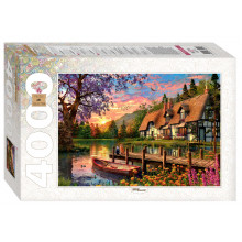 Мозаика "puzzle" 4000 "Закат на озере в лесу" 85414 Step puzzle