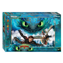 Пазлы MAXI "Как приручить Дракона-3", 35 элементов. 91234 Step puzzle Пазлы MAXI "Как приручить Дракона-3", 35 элементов. 91234 Step puzzle