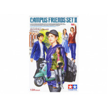 Сборная модель: Набор миниатюр Campus Friends Set II (1:24) 24356  Tamiya