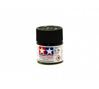 X-18 Semi-Gloss Black, acrylic paint mini 10 ml. (Черный полуматовый) Tamiya 81518