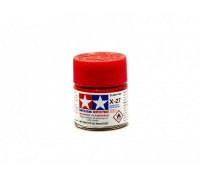 X-27 Clear Red gloss, acrylic paint mini 10 ml. (Красный прозрачный глянцевый) Tamiya 81527 Tamiya X-27 Clear Red gloss, acrylic paint mini 10 ml. (Красный прозрачный глянцевый) Tamiya 81527 Tamiya