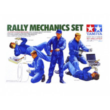 Сборная модель: Набор механиков раллийных машин (5 фигур) (1:24) 24266  Tamiya