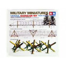 Сборная модель: Набор противотанковых ежей и деревянных заграждений (1:35) 35027  Tamiya
