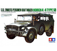 Сборная модель: Немецкий штабной автомобиль Ger.Horch Type 1A с фигурой водителя. (1:35) 35052  Tamiya
