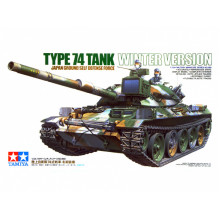 Сборная модель: Японский танк Type 74 (зимняя версия) c 105-мм пушкой (1:35) 35168  Tamiya