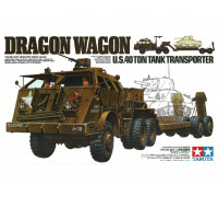Сборная модель: Американский танковый тягач Dragon Wagon с прицепом и 4-мя фигурами (1:35) 35230  Tamiya