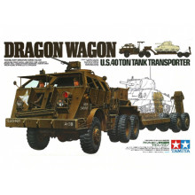 Сборная модель: Американский танковый тягач Dragon Wagon с прицепом и 4-мя фигурами (1:35) 35230  Tamiya
