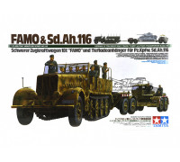 Сборная модель: Немецкий 18-ти тонный тягач Sd.Kfz.9 "Famo" с прицепом и восемью фигурами (1:35) 35246  Tamiya
