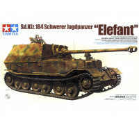 Сборная модель: Немецкое противотанковое самоходное орудие Elefant с тремя фигурами экипажа (1:35) 35325  Tamiya