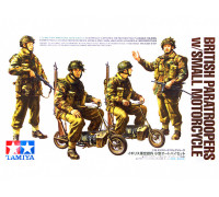 Сборная модель: Английские парашютисты с двумя складными мотоциклами. Четыре фигуры. (1:35) 35337  Tamiya