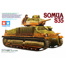 Сборная модель: Французский средний танк SOMUA S35, с одной фигурой (1:35) 35344  Tamiya