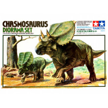 Сборная модель: Диорамма Chasmosaurus Diorama Set (1:35) 60101  Tamiya