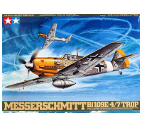 Сборная модель: Немецкий истребитель Messerschmitt Bf109 E-4/7 Trop (1:48) 61063  Tamiya