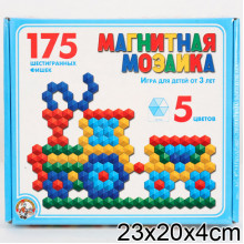 МОЗАИКА МАГНИТНАЯ ШЕСТИГРАННАЯ 175ЭЛ. 00959 Тридевятое царство