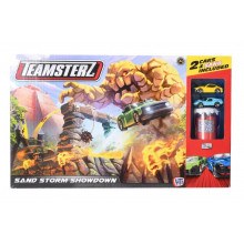 Игровой набор Трек "Песчаная буря" с 2 машинками и Игровым песком Teamsterz, 3+ 1417144