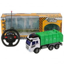 МУСОРОВОЗ НА Р/У, СВЕТ+ЗВУК, ПОДВИЖН. ЭЛЕМЕНТЫ 49,5*12*20СМ B1461084-R Технодрайв