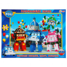 РАЗВИВАЮЩИЕ ПАЗЛЫ В РАМКЕ  РОБОКАР ПОЛИ .15Д. 30*22*0,5СМ 4680013713744 Умные игры РАЗВИВАЮЩИЕ ПАЗЛЫ В РАМКЕ  РОБОКАР ПОЛИ .15Д. 30*22*0,5СМ 4680013713744 Умные игры