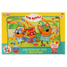 НАСТОЛЬНАЯ ИГРА-ХОДИЛКА  ТРИ КОТА С МАСКАМИ 4690590193907 Умные игры