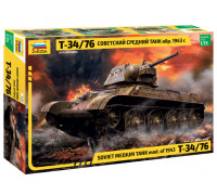 Сборная модель: Советский средний танк Т-34/76 (обр. 1943 г.) 3525 ЗВЕЗДА Сборная модель: Советский средний танк Т-34/76 (обр. 1943 г.) 3525 ЗВЕЗДА