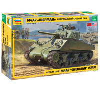Сборная модель: Американский средний танк Шерман М4А2 3702 ЗВЕЗДА Сборная модель: Американский средний танк Шерман М4А2 3702 ЗВЕЗДА