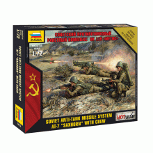 Сборная модель: 1/72 Советский противотанковый ракетный комплекс 9К115 "Метис" 7413 Звезда