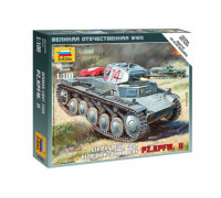Сборная модель Немецкий лёгкий танк Pz.Kp.fw II (1:100) 6102 ЗВЕЗДА
