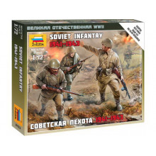 Сборная модель "Советская пехота 1941-43гг." (1:72) 6103 ЗВЕЗДА
