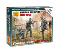 Набор миниатюр Немецкая пехота 1939-1942 (1:72) 6105 ЗВЕЗДА