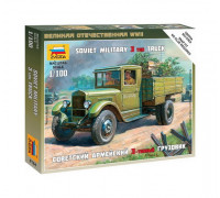 Сборная модель Советский армейский 3-тонный грузовик ЗИС-5 (1:100) 6124 ЗВЕЗДА