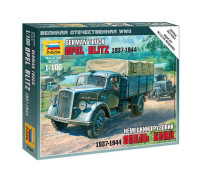 Сборная модель Немецкий грузовик Опель Блиц (1937-1944) (1:100) 6126 ЗВЕЗДА Сборная модель Немецкий грузовик Опель Блиц (1937-1944) (1:100) 6126 ЗВЕЗДА