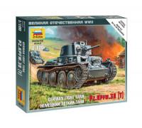 Сборная модель Немецкий легкий танк PZ.KPFW.38 (T) (1:100) 6130 ЗВЕЗДА Сборная модель Немецкий легкий танк PZ.KPFW.38 (T) (1:100) 6130 ЗВЕЗДА