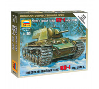 Сборная модель Советский тяжёлый танк КВ-1 обр. 1940г. (1:100) 6141 ЗВЕЗДА Сборная модель Советский тяжёлый танк КВ-1 обр. 1940г. (1:100) 6141 ЗВЕЗДА