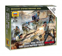 Набор миниатюр Советская морская пехота 1941-1943 (1:72) 6146 ЗВЕЗДА