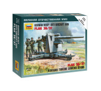 Сборная модель Немецкое тяжелое зенитное орудие FLAK 36/37 (1:72) 6158 ЗВЕЗДА