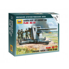 Сборная модель Немецкое тяжелое зенитное орудие FLAK 36/37 (1:72) 6158 ЗВЕЗДА Сборная модель Немецкое тяжелое зенитное орудие FLAK 36/37 (1:72) 6158 ЗВЕЗДА