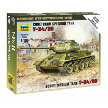 Сборная модель Советский средний танк Т-34/85 (1:100) 6160 ЗВЕЗДА