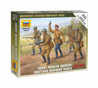 Набор миниатюр Советская кадровая пехота 1941-1942 гг (1:72) 6179 ЗВЕЗДА