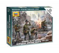 Набор миниатюр Немецкая элитная пехота 1941-1943 (1:72) 6180 ЗВЕЗДА
