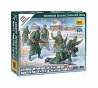 Набор миниатюр Немецкая пехота в зимней форме 1941-1945 (1:72) 6198 ЗВЕЗДА