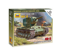 Сборная модель Советский тяжелый танк КВ-2 (1:100) 6202 ЗВЕЗДА