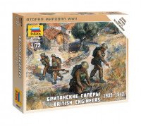 Набор миниатюр Британские саперы 1939-1942гг (1:72) 6219 ЗВЕЗДА