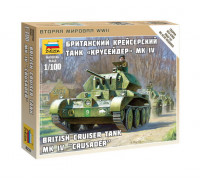 Сборная модель Британский крейсерский танк А13 МкII Cruser Mk IV (1:100) 6227 ЗВЕЗДА